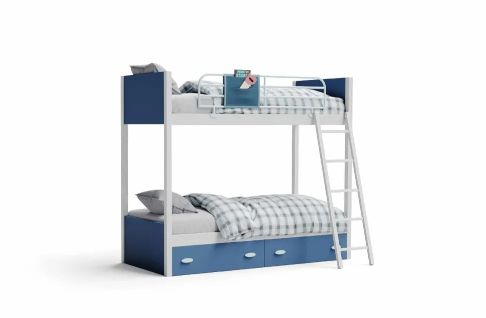 Letto a castello Bruno linea Colorfull disponibile in 20 colorazioni