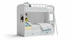 Letto a castello Chiara linea Sitter con due cassettoni estraibili