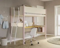Letto a castello con scrivania linea Airone disponibile in vari colori
