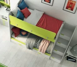 Letto a Castello Patrik disponibile in 3 versioni e in 15 colorazioni
