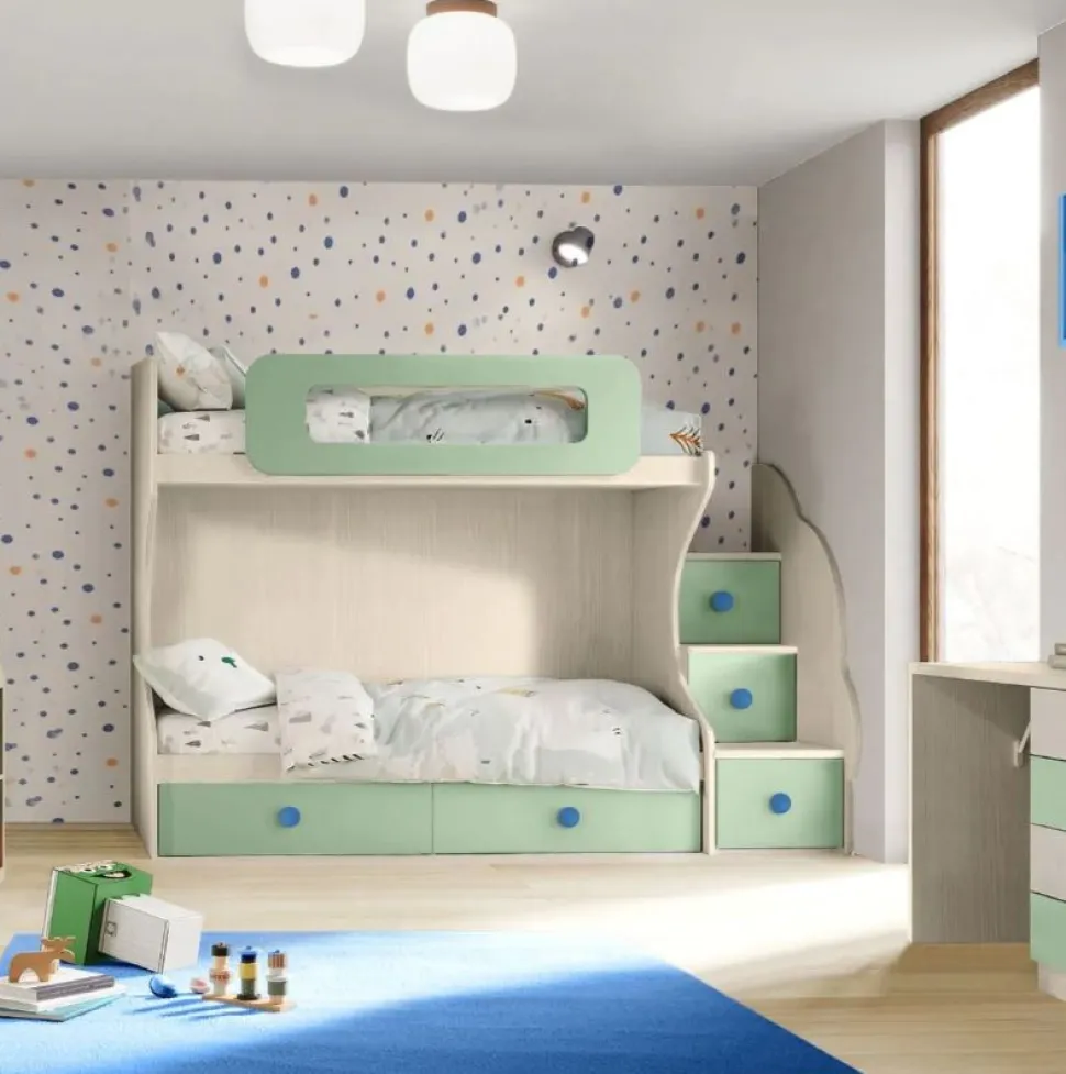 Letto a castello Poldo Vari COLORI linea Fly