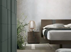 Letto con inserto testiera matrimoniale Tabita disponibile in 2 misure vari colori