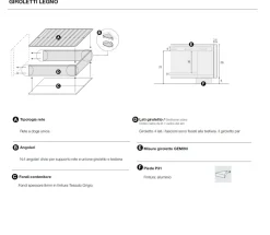 Letto contenitore matrimoniale Tami disponibile in 3 misure e vari colori