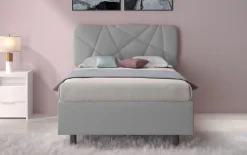Letto contenitore Pop una piazza e mezza in Lycra disponibile in 6 colori