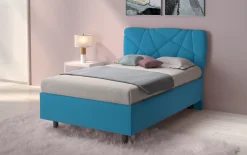 Letto contenitore Pop una piazza e mezza in Lycra disponibile in 6 colori
