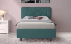 Letto contenitore Pop una piazza e mezza in Lycra disponibile in 6 colori