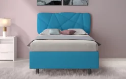 Letto contenitore Pop una piazza e mezza in Lycra disponibile in 6 colori