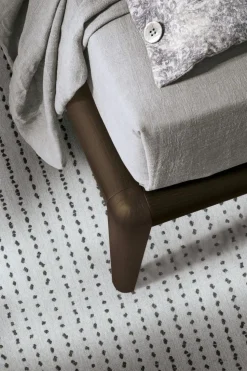 Letto con testiera imbottita decorata in tessuto matrimoniale Blich disponibile in 2 misure e vari colori