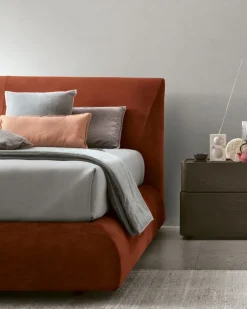 Letto imbottito in tessuto matrimoniale Glam disponibile in 2 misure vari colori