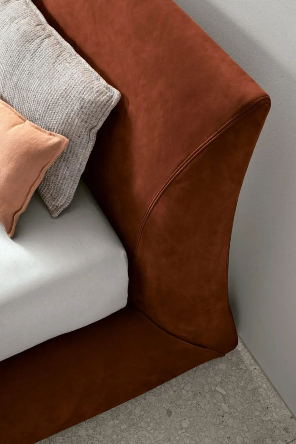Letto imbottito in tessuto matrimoniale Glam disponibile in 2 misure vari colori