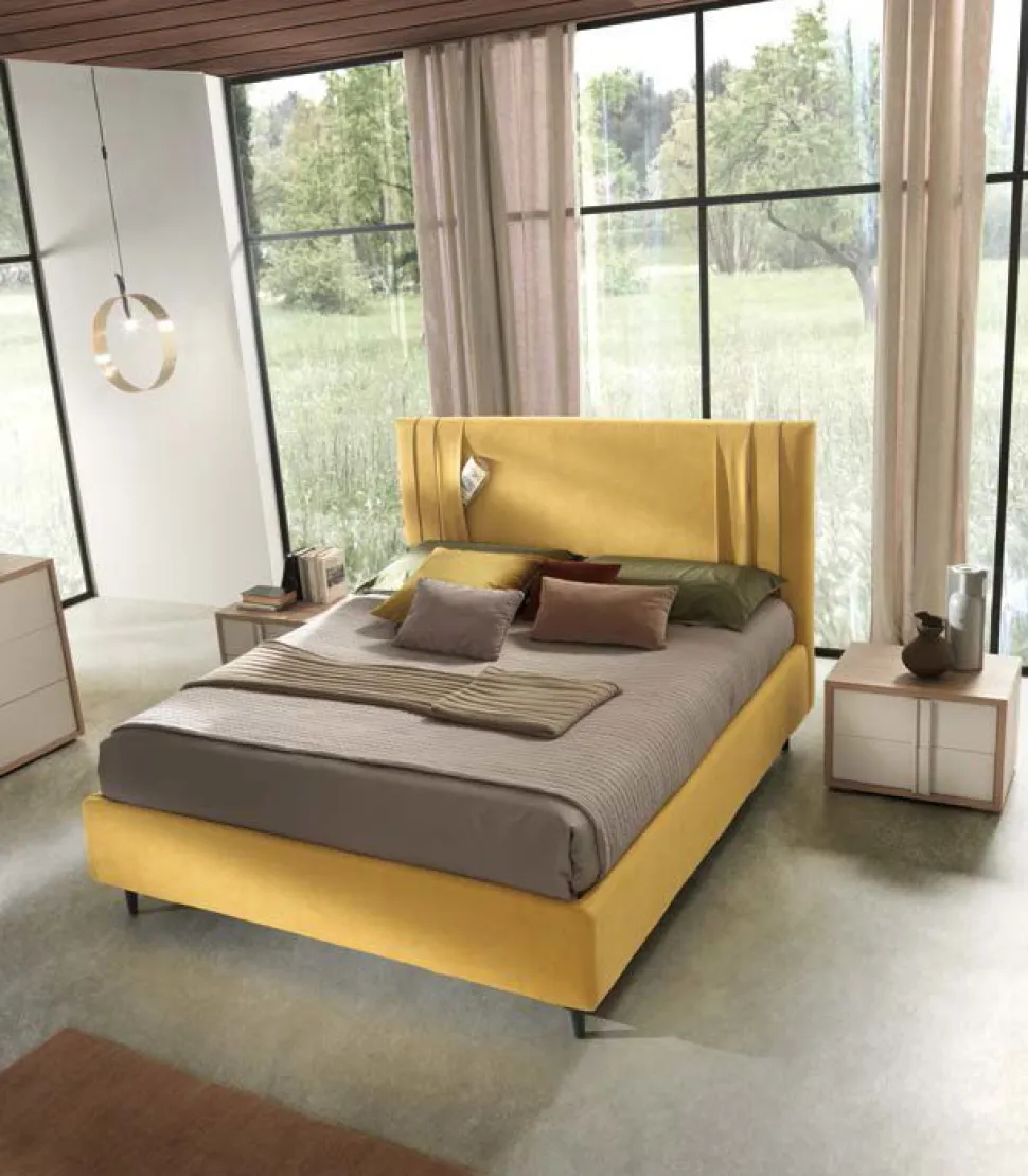 Letto matrimoniale Andreas linea Domino disponibile in 6 colori