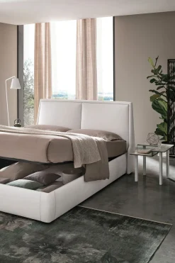 Letto matrimoniale Angel linea Dreamer in finitura Blu