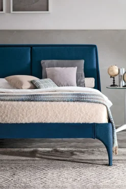 Letto matrimoniale Angel linea Dreamer in finitura Blu