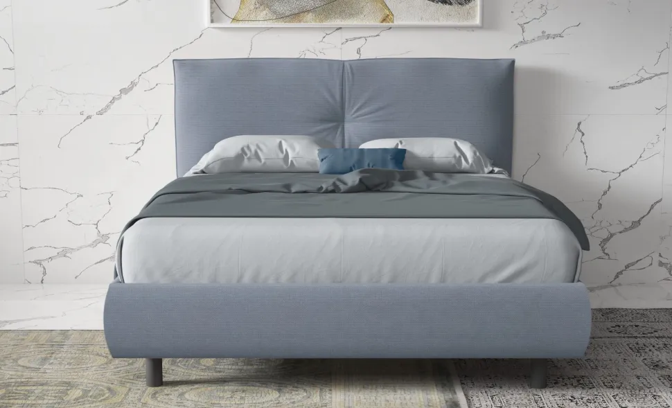Letto matrimoniale Annette linea Chérie disponibile in 6 colori