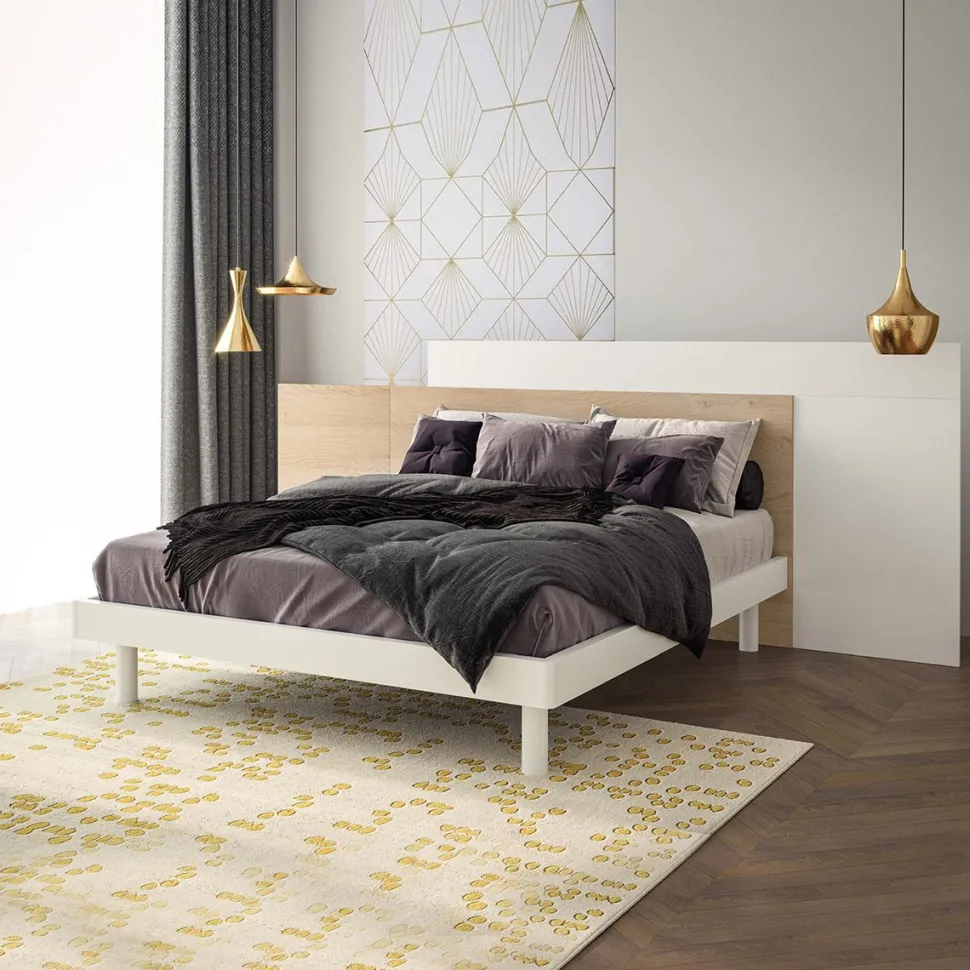Letto matrimoniale con pannelli testiera Levante linea New Season