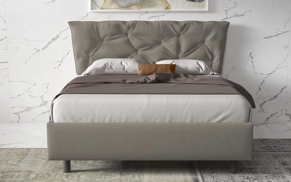 Letto matrimoniale contenitore Denise linea Chérie disponibile in 6 colori