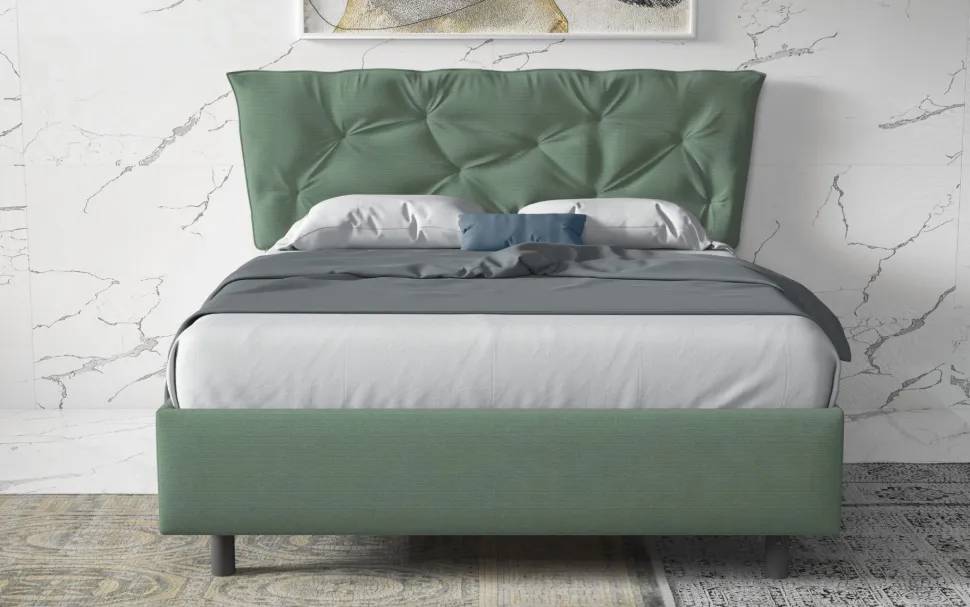 Letto matrimoniale contenitore Denise linea Chérie disponibile in 6 colori