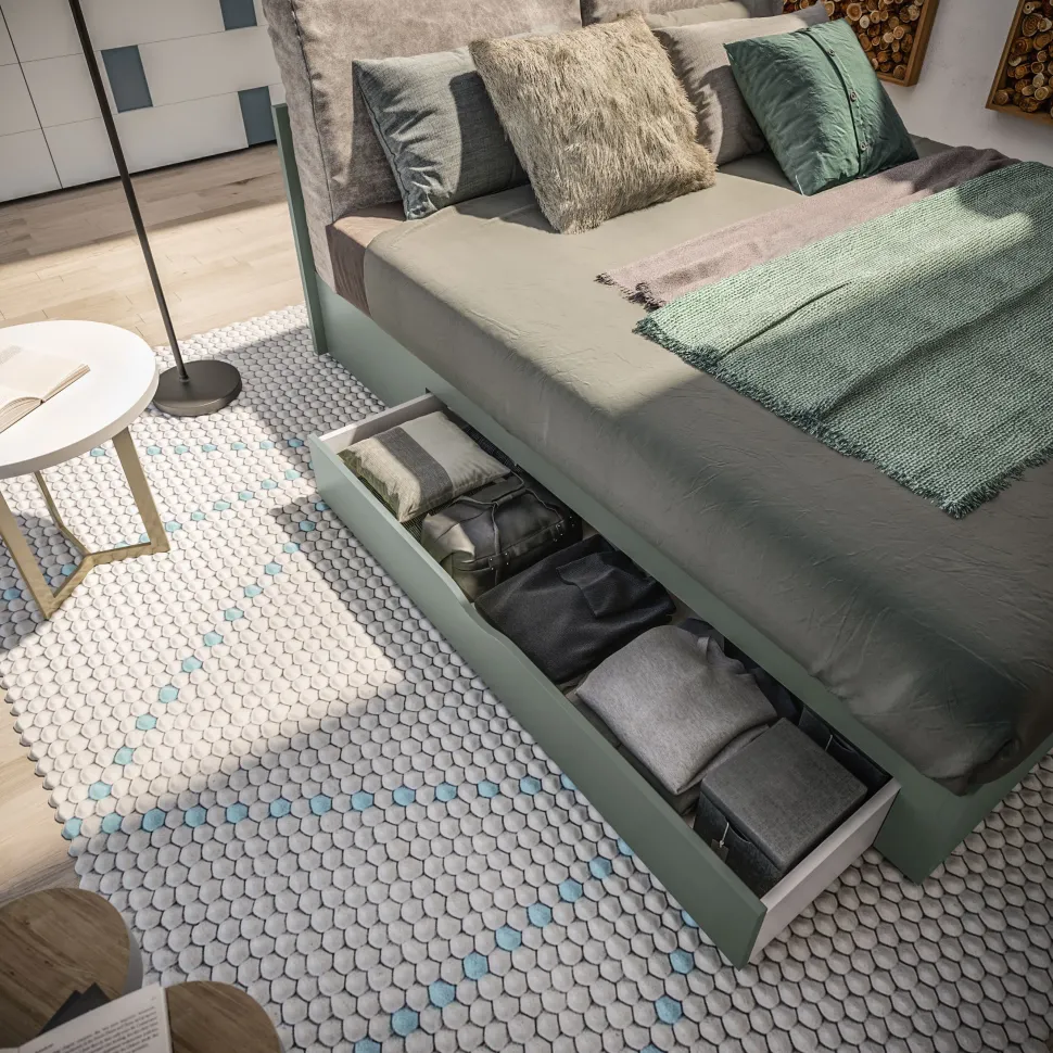 Letto matrimoniale contenitore Augusto linea New Season