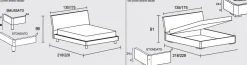 Letto matrimoniale contenitore Cesar linea New Season