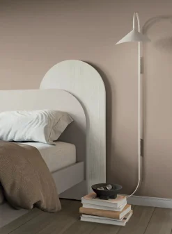 Letto matrimoniale con testiera bicolore disponibile in 13 colorazioni