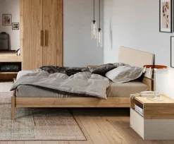 Letto matrimoniale con testiera snodata Mizar disponibile in vari colori