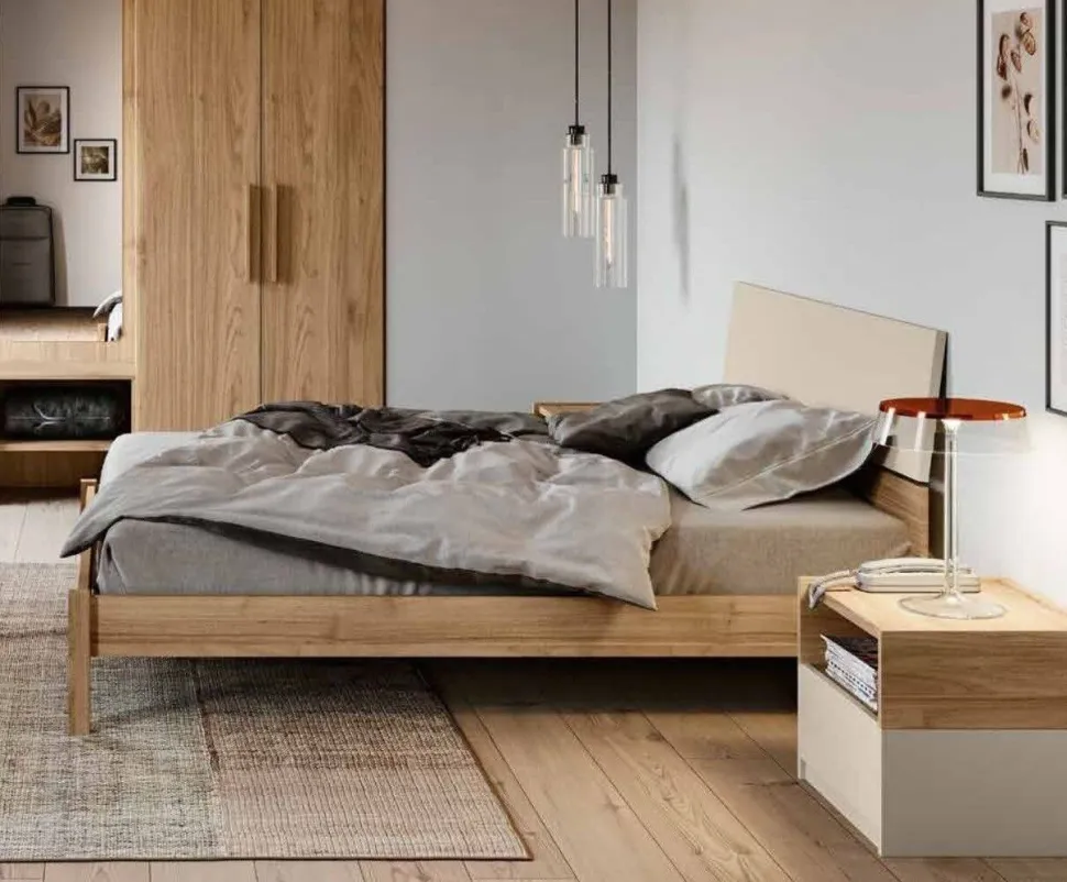 Letto matrimoniale con testiera snodata Mizar disponibile in vari colori