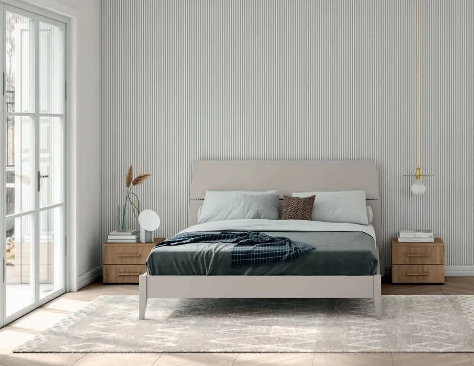 Letto matrimoniale Elody linea volo 10 colorazioni