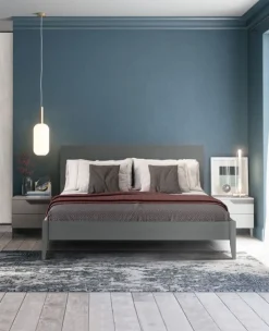 Letto matrimoniale Grigio scuro Cloe disponibile in 2 misure e 10 colorazioni