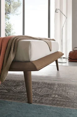 Letto matrimoniale Itaca linea Dreamer in finitura Tabacco