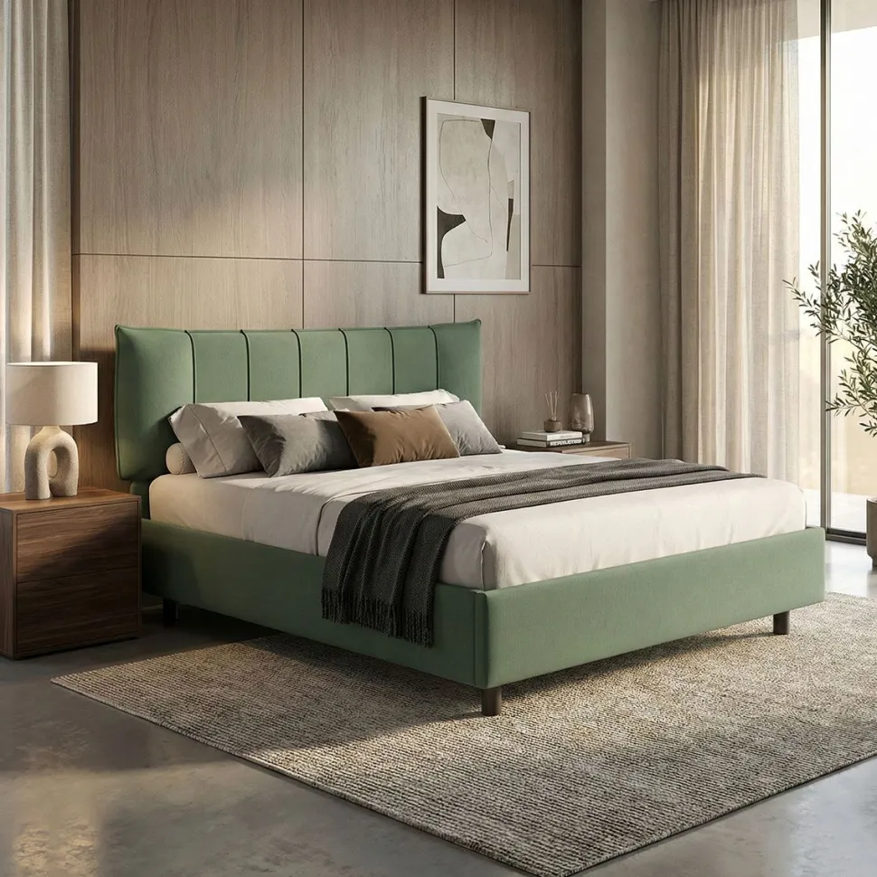 Letto matrimoniale Rafael linea Chérie disponibile in 6 colori