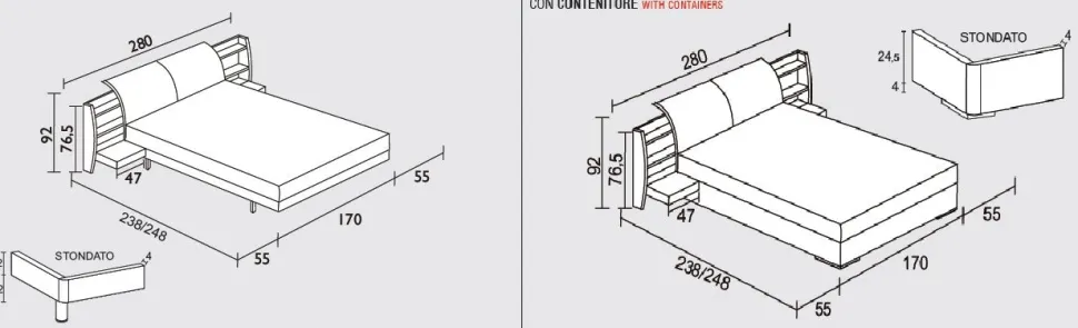 Letto matrimoniale Reality linea New Season
