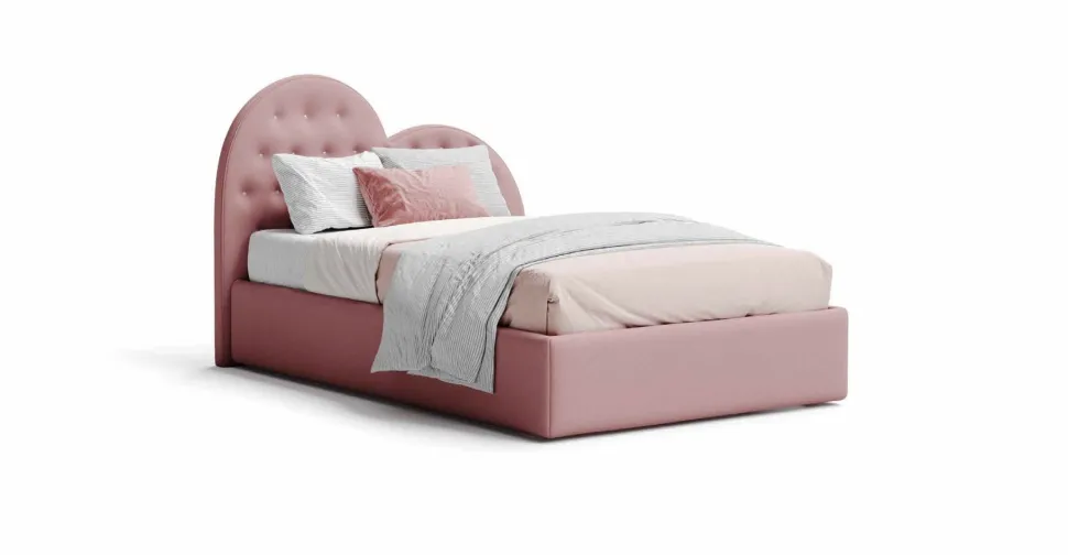Letto Piazza e Mezza contenitore Swarovski linea Colorfull vari colori