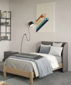 Letto singolo Box linea Airone con testiera imbottita