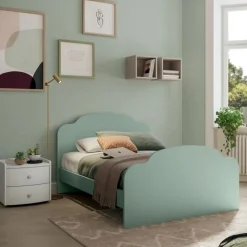 Letto singolo Cloud linea Ginevra disponibile in 4 versioni e 9 colorazioni