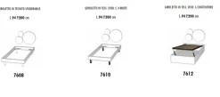 Letto singolo Livio imbottito in tessuto linea Colorfull