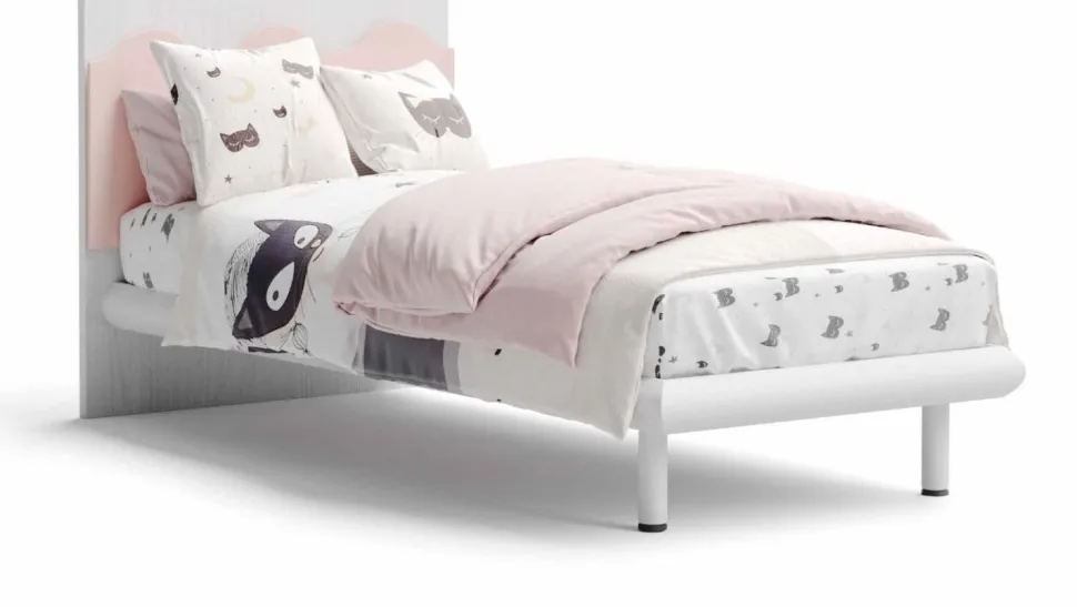 Letto singolo Michi linea Colorfull disponibile in varie colorazioni