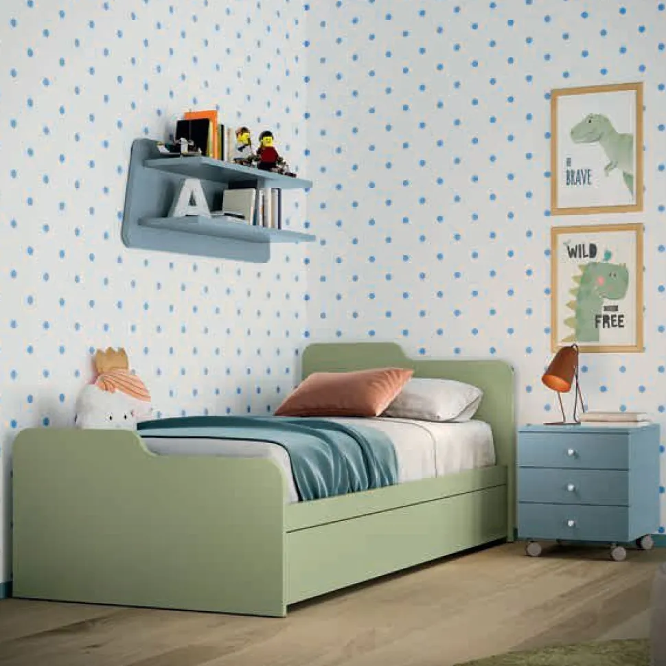 Letto Singolo Moderno Atene (Colori e Configurazioni Personalizzabili)