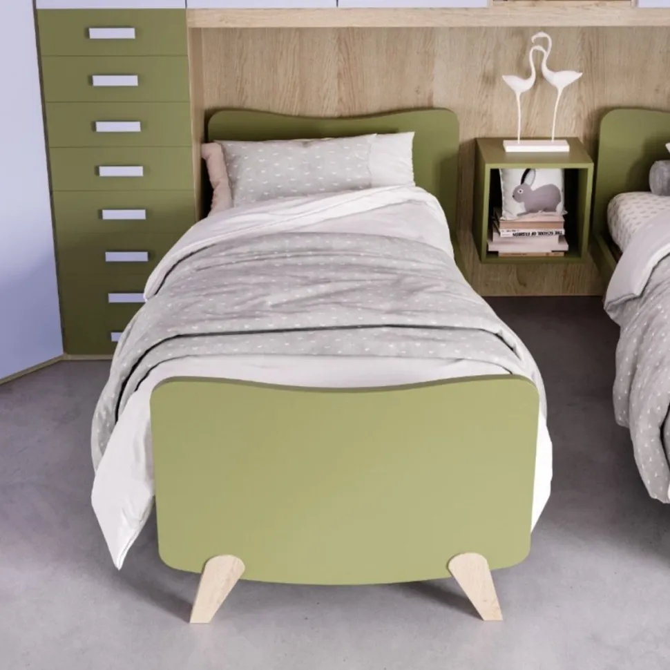 Letto singolo Poti linea Colorfull disponibile in 26 colorazione
