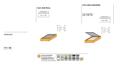 Letto Singolo senza testiera imbottito in tessuto Sofy disponibile in vari colori