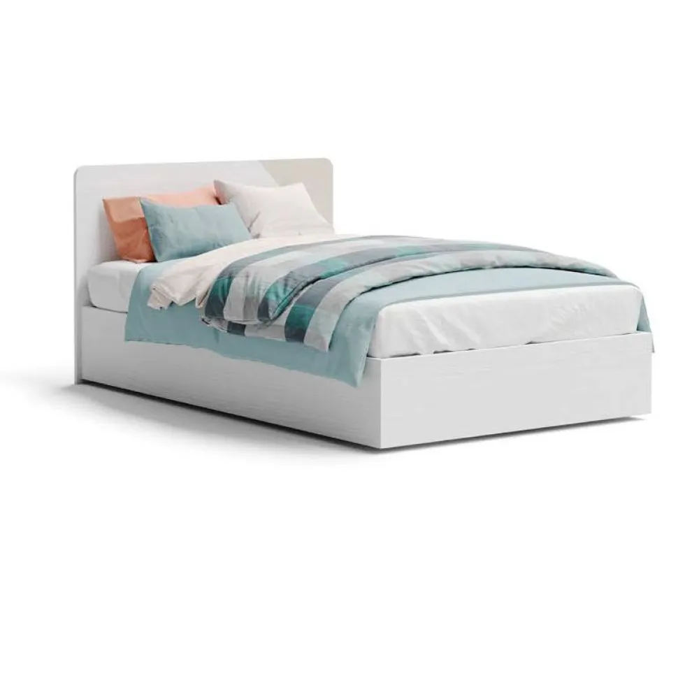 Letto singolo Susan linea Fly con inserti colorati