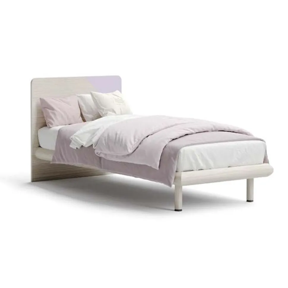 Letto singolo Susan linea Fly con inserti colorati