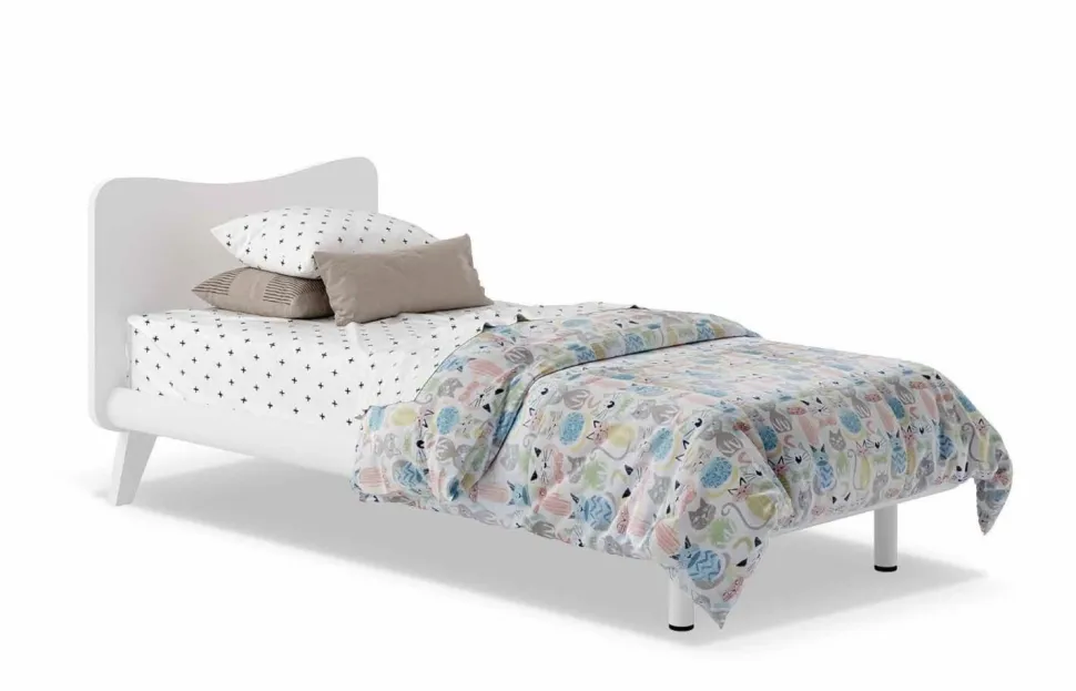 Letto singolo Tilde linea Colorfull disponibile in vari colori
