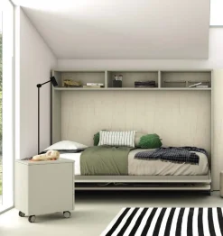 Letto una piazza e mezza a scomparsa Gabri linea Airone