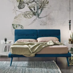 Letto una piazza e mezza Corfù linea Dreamer in finitura Blu