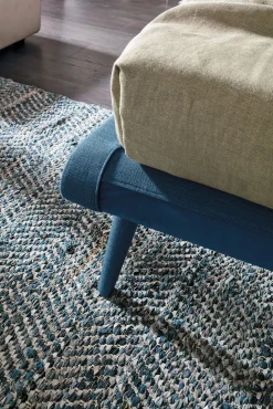 Letto una piazza e mezza Corfù linea Dreamer in finitura Blu