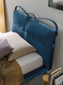 Letto una piazza e mezza Corfù Plus linea Dreamer in finitura Blu