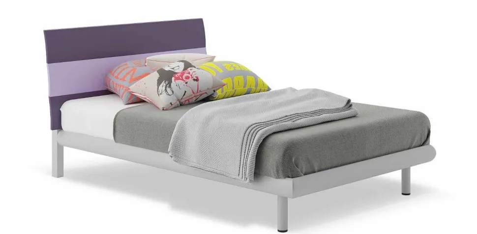 Letto una piazza e mezzo Carmen linea Colorfull disponibile in 3 versioni