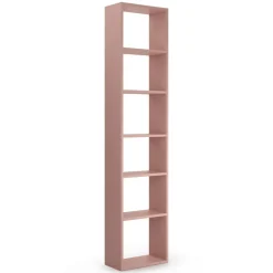 Libreria a colonna con 5 ripiani H 240 disponibile in 4 colori