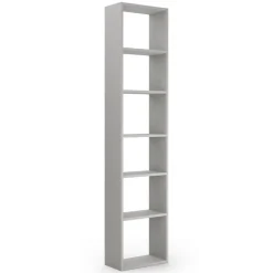 Libreria a colonna con 5 ripiani H 240 disponibile in 4 colori
