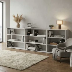Libreria Bassa Moderna - Colori e Finiture Personalizzabili